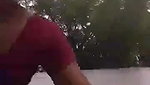 Telugu wife showing her naked pussy outdoors