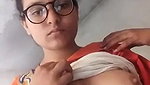 Desi girl exposing untouched naked boobs