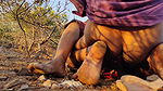 Desi aunty outdoor village