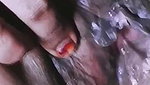 naughty Bhabhi pissing sitting on comode