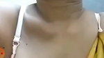 MILF aunty showing boobs out from saree and bra