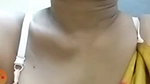 MILF aunty showing boobs out from saree and bra