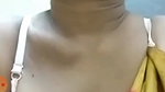MILF aunty showing boobs out from saree and bra