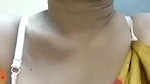 MILF aunty showing boobs out from saree and bra