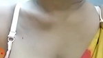 MILF aunty showing boobs out from saree and bra
