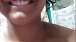 smiling beautiful girl topless on video call