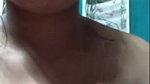 smiling beautiful girl topless on video call