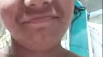 smiling beautiful girl topless on video call
