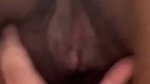 Cute Innocent Glasses Babe Showing Hairy Pussy Closeup Fingering