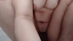 horny hairy pussy girl masturbating in bathroom