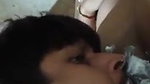 naughty hubby licking pussy of wife