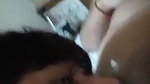 naughty hubby licking pussy of wife