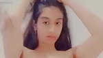 Cute girl making video for lover