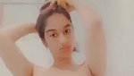 Cute girl making video for lover