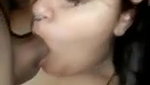 Extremely cute girl giving blowjob so nicely