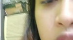 Babe sucking dick and riding hard with loud moaning