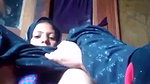 cute Pashto girl dildoing pussy