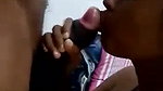 cute Lankan girl giving blowjob to lover