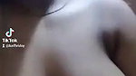 Beautiful cute girl showing on video call