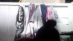 cute Tamil girl bathing on selsfie cam