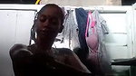 cute Tamil girl bathing on selsfie cam