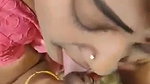 Tamil housewife giving blowjob to lover in hotel