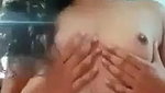 sweet looking Desi girl boobs show for lover