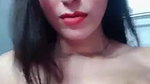beautiful Bangladeshi girl toying with her big boobs