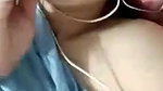 cute skinny girl showing her small tits on VC