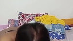 Bengali housewife milking her big boobs on cam