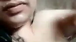Indian girl showing boobs while bathing nude