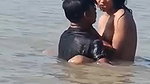 fucking Desi Randi sitting on shallow river bed
