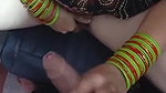 Rajasthani housewife ginving handjob while masturbating pussy
