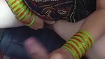 Rajasthani housewife ginving handjob while masturbating pussy