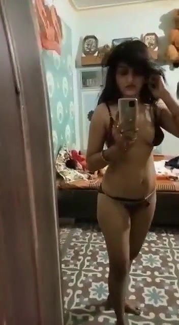 cute Bhabhi makes her own sexy video