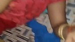 Desi housewife giving handjob lying on cot