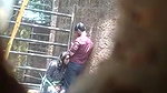desparate Indian girl caught giving blowjob outdoors on cam