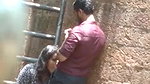 desparate Indian girl caught giving blowjob outdoors on cam