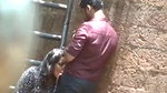 desparate Indian girl caught giving blowjob outdoors on cam