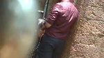 desparate Indian girl caught giving blowjob outdoors on cam