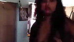 horny Desi bitch tounged her own nipples with pussy show