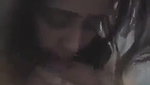 Pakistani girl sucking her own pillowy boobs