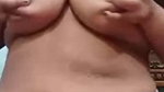 super chubby wife juggling with her big boobies