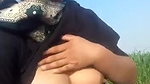 chubby Pathani Bhabhi showing boobs and pussy outdoors