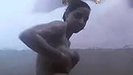 village housewife making her own nude bath video