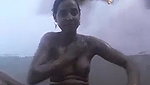 village housewife making her own nude bath video