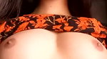beautiful girl showing her sexy soft boobies on selfie cam