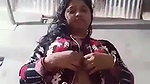 Big boob unsatisfied Bhabi showing for lover