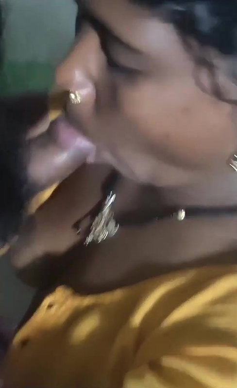 Tribal housewife giving blowjob to hubby