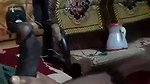 Bangladeshi big boob girl giving handjob to uncle